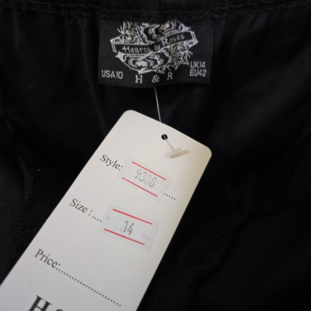 NWT Hearts & Roses UK Bustier Cocktail Dress 50s Pinup Rockabilly Retro Punk - Picture 10 of 11